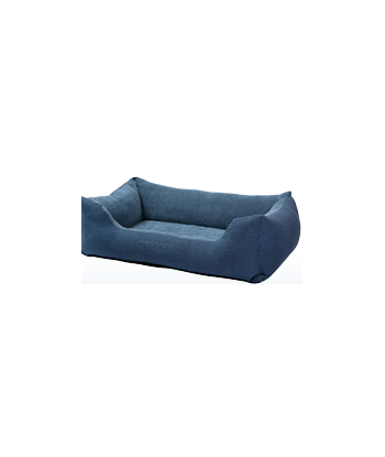 INDOOR WALLED RECTANGULAR BED - Extra Large -Navy Blue