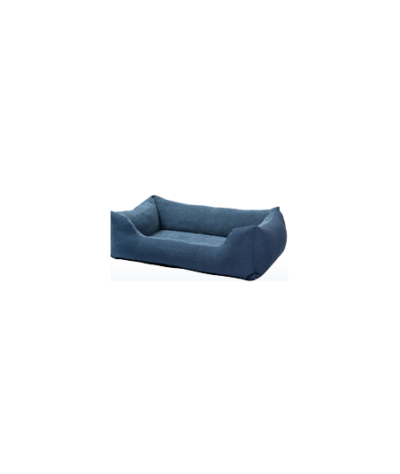 INDOOR WALLED RECTANGULAR BED - Extra Large -Navy Blue