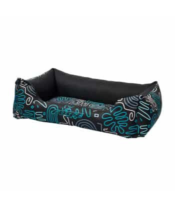 GRAPHIX WALLED RECTANGULAR BED RANGE -  Large - Blue & Black