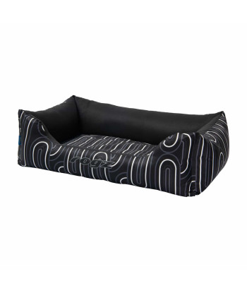 GRAPHIX WALLED RECTANGULAR BED RANGE -  Large - Blue & Black