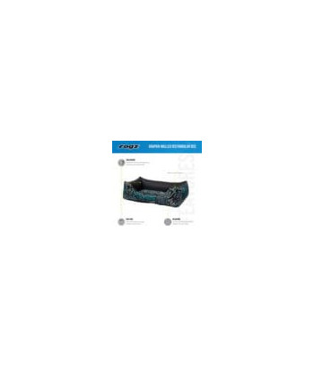 GRAPHIX WALLED RECTANGULAR  BED RANGE -  Extra Large  - Blue & Black