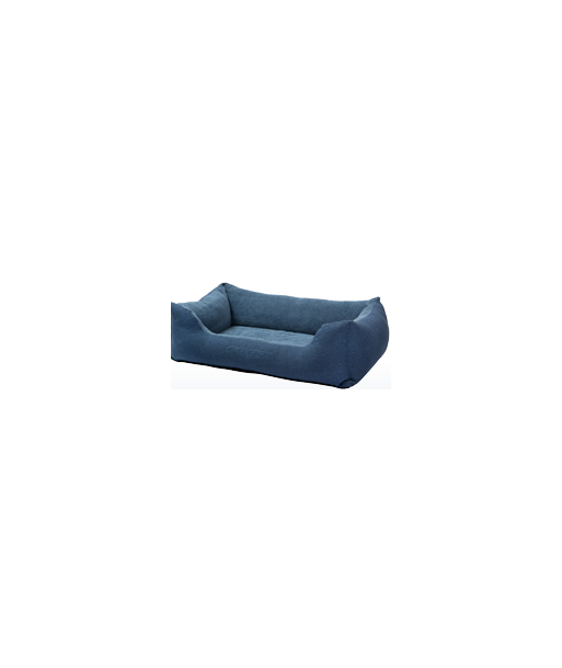 INDOOR WALLED RECTANGULAR BED - Small - Navy Blue